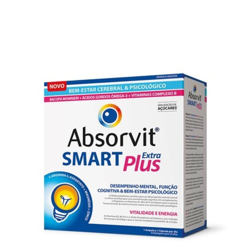 Absorvit Smart Extra Plus 30 Capsules 30x10ml Ampoules