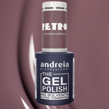 Andreia Professional The Gel Polish Solvent Free Gel Retro Limited Collection Colour RT6 Mysterious Old Purple