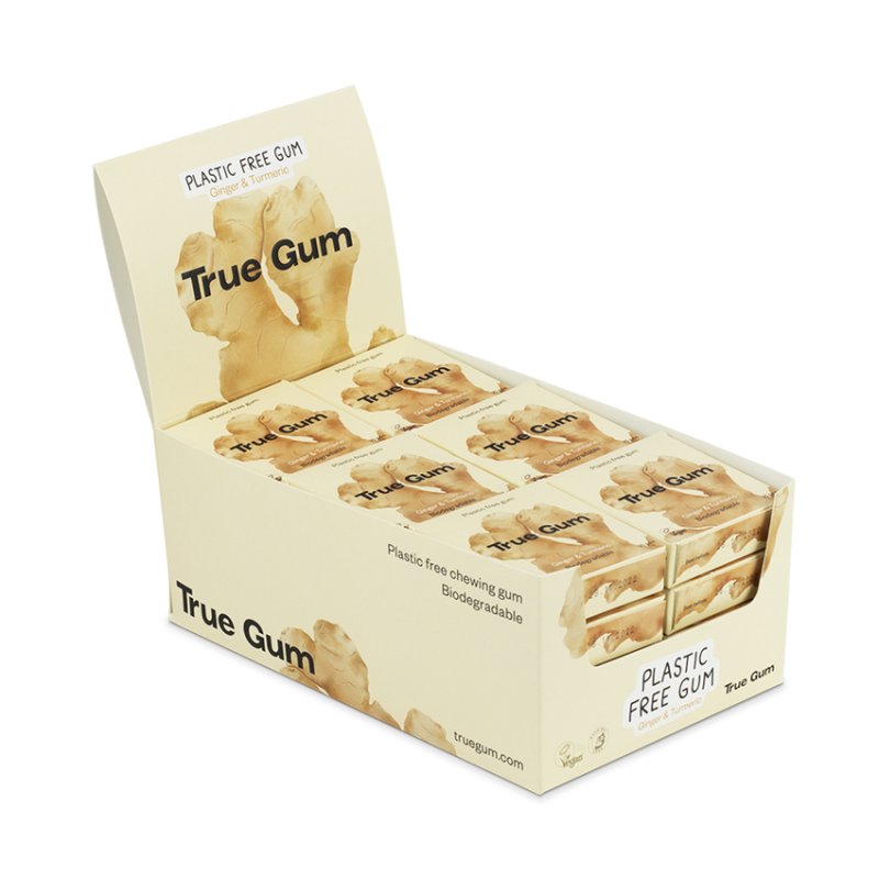 True Gum Chewing-gum au Gingembre et curcuma