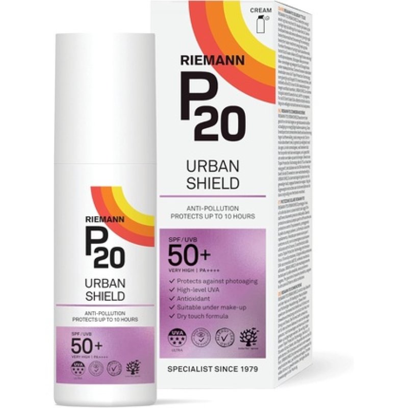 Riemann P20 Urban Shield SPF 50 Face UV Protection Cream 50g