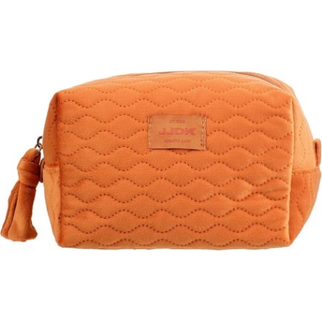 JJDK Sienna Velvet Quilted Golf Toiletry Bag Rust