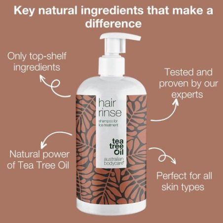Australian Bodycare Hair Rinse 500ml Tea Tree Oil Treatment Shampoo