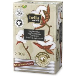 Bella Cotton BIO Cotton Buds with Paper Shaft in Folding Box 300 Pieces