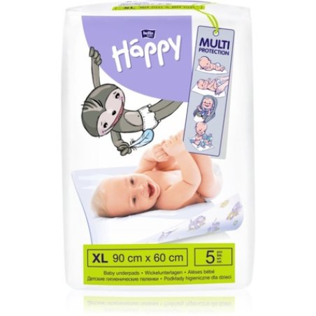 BELLA Baby Happy Size XL Disposable Changing Mat - 5 pcs