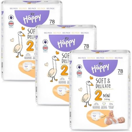 bella baby Happy Diapers Size 2 Mini 3-6kg 234 Pieces
