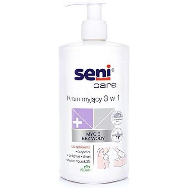Seni Care 3in1 Adult Washing Cream Without Rinse 500ml