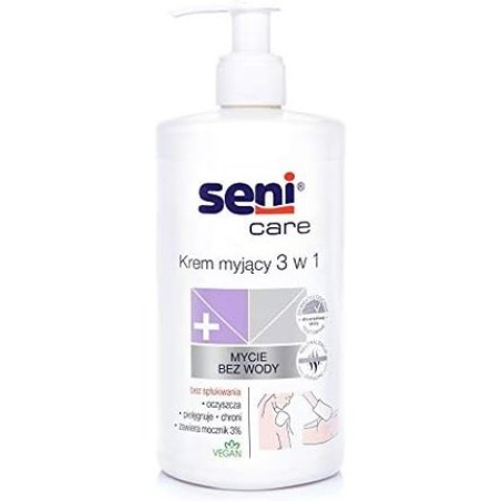 Seni Care 3in1 Adult Washing Cream Without Rinse 500ml