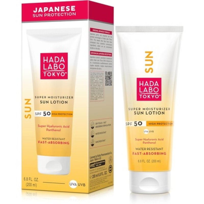 Hada Labo Tokyo Super Moisturizer Sun Lotion for Body with Super Hyaluronic