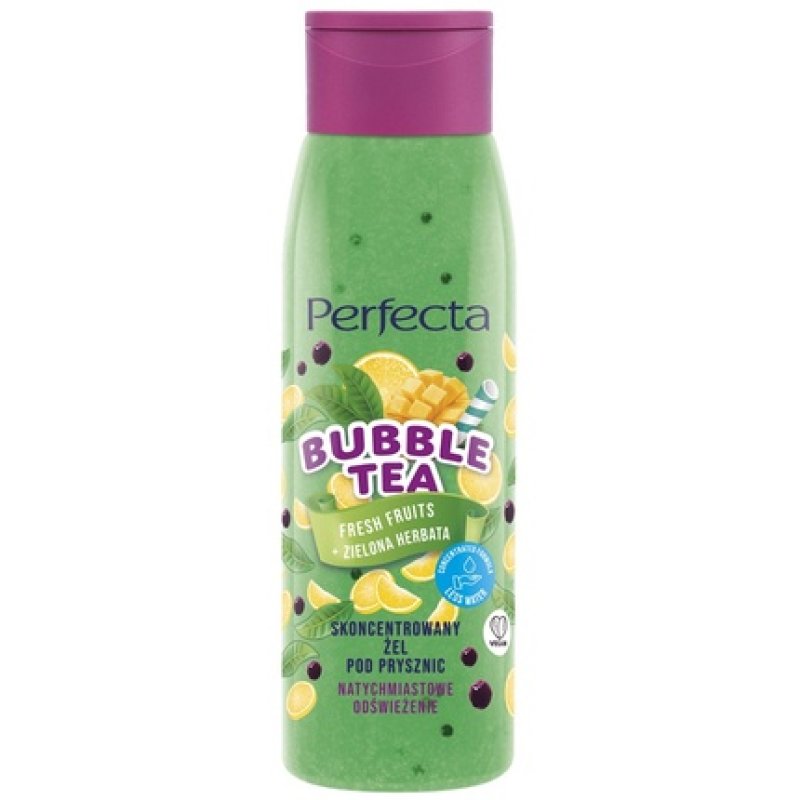 Perfecta Bubble Tea Shower Gel Fresh Fruits Green Tea 400ml