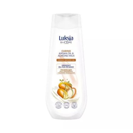 LUKSJA Silk Care Creamy Shower Gel with Argan Oil and Almond Milk 500ml