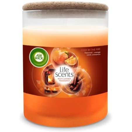 Airwick Life Scents Cosy Fire Candle, 185 G, 26049