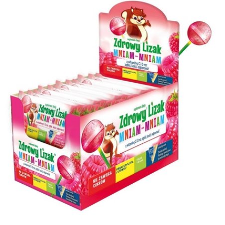 Yummy Yummy Starpharma Raspberry Flavor Lollipop Ball with Vitamin D and C - Gluten Free