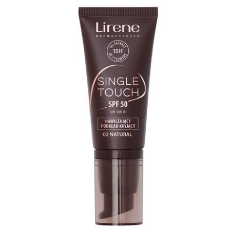 Lirene Single Touch Spf50 Moisturizing Concealing Foundation 02 Natural 30ml