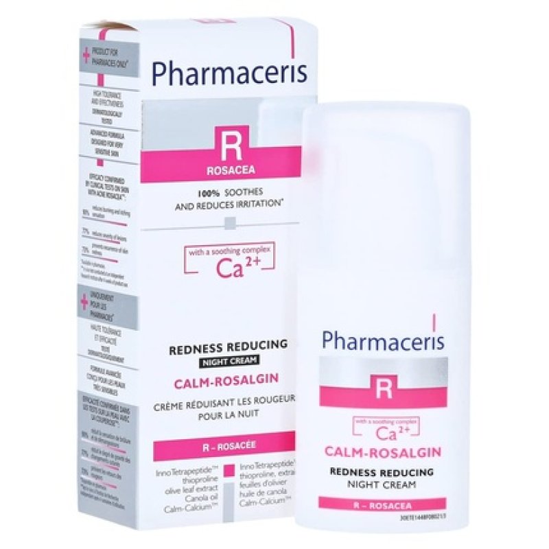 Pharmaceris R CALM-ROSALGIN Redness Reducing Night Cream for Rosacea