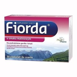 Fiorda Raspberry Flavour Lozenges - 30 Lozenges With Long Expiry Date