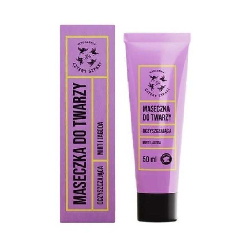 Mydlarnia Cztery Szpaki Cleansing Face Mask Myrtle and Blackberry 50ml