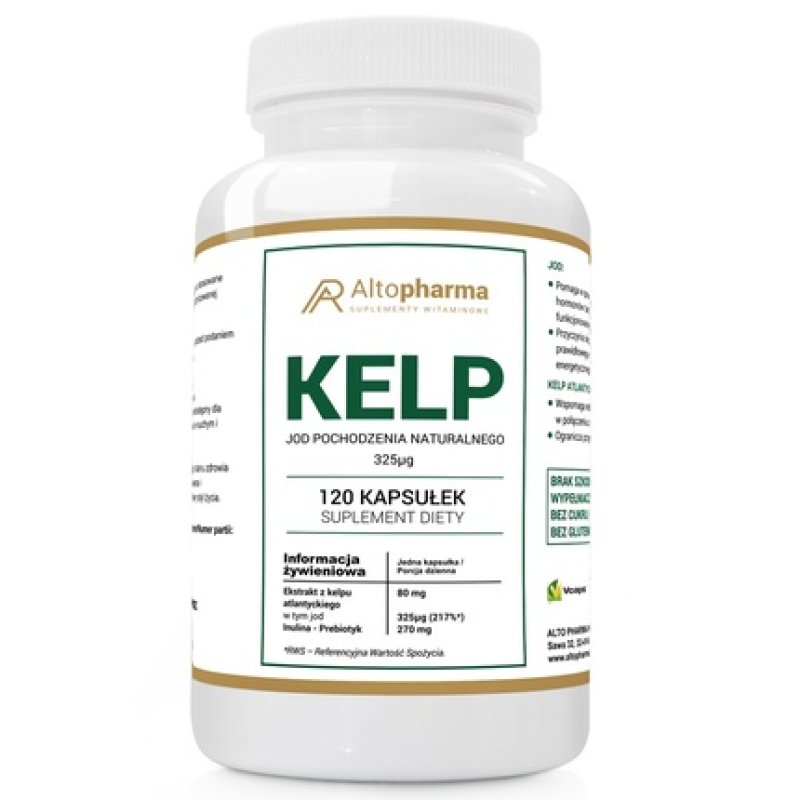 Altopharma Kelp Iodine Natural 325 Micrograms Dietary Supplement 120 Capsules