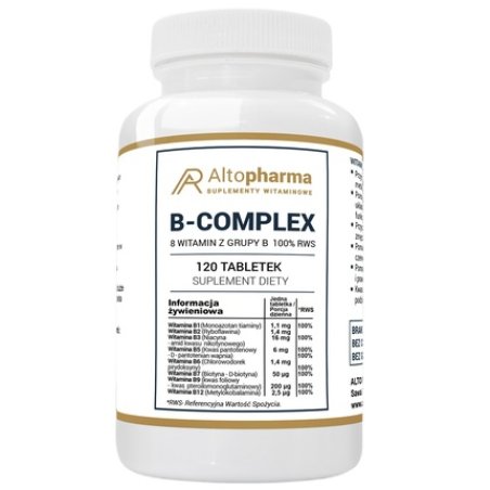 Altopharma Vitamin B Complex 8 Vitamins Dietary Supplement 120 Tablets