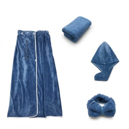 Ecarla Blue 4-In-1 Spa Bath Set - A Complete Bath Set For Relaxation