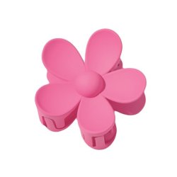 Ecarla Xl Pink Flower Hairpin - A Stylish Hairpin Featuring A Large Pink Flower Design
