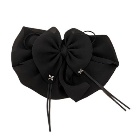 Ecarlat Hair Clip Black Bow - Stylish Hair Accessory