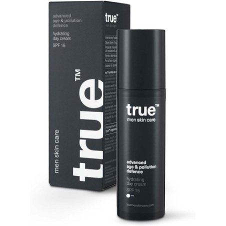 True Men Skin Care Hydrating Day Cream with SPF 15 Advanced Age & Pollution Defence 50ml