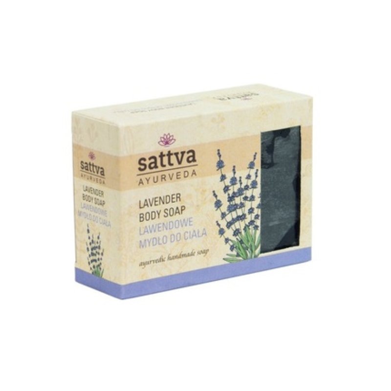 Sattva Body Soap Indian Glycerin Soap Lavender 125g