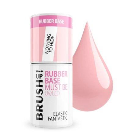 Brushup Rubber Base Must Be Uv Led Hybrid Nail Base Elastic Fantastic Nothing To Hide 5g