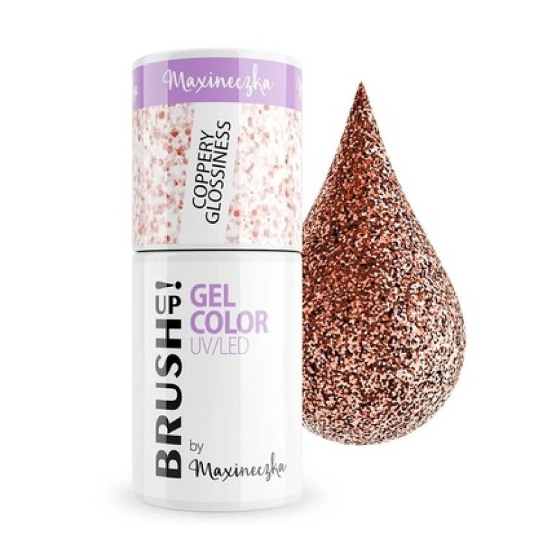 Brushup Gel Color Uv Led Hybrid Nail Polish Coppery Glossiness 5g