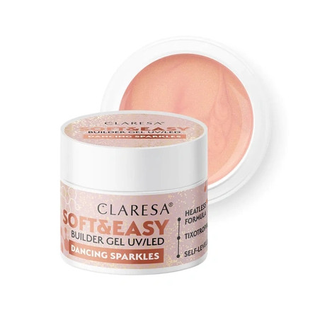 Claresa Builder Gel Soft And Easy Dancing Sparkles - Perfect For Nail Art