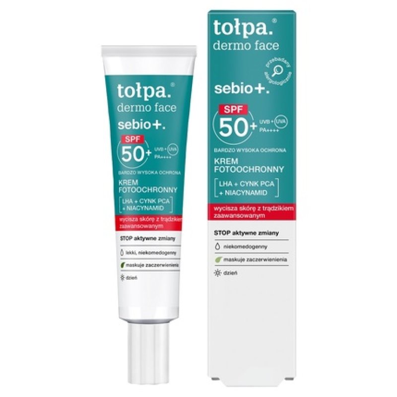 Topa Dermo Face Sebio Cream For Face With Spf50 Pa - 40ml