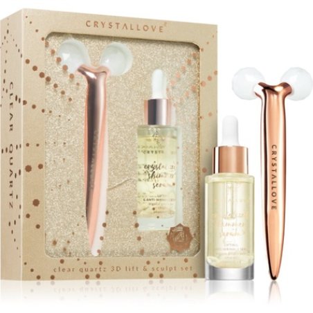 Crystallove Golden Clear Quartz 3D Lift & Sculpt Set