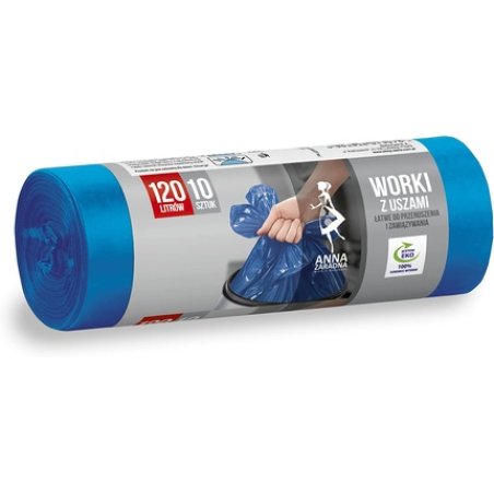 Anna Federative Garbage Bags with Handles 120L Blue