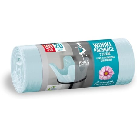 Anna Zaradna Garbage Bags with Ears Fragrance Flower 35L Blue