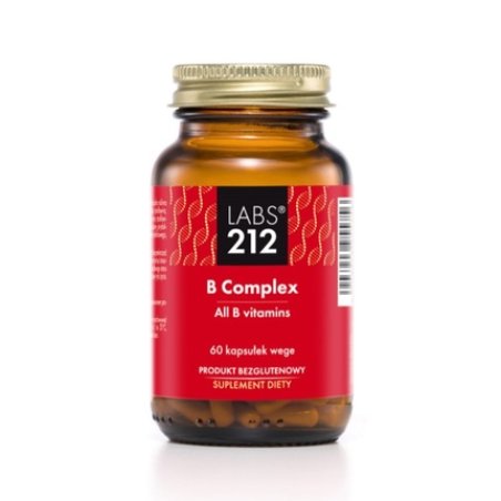 Labs212 B Complex Vitamin B Dietary Supplement 60 Capsules