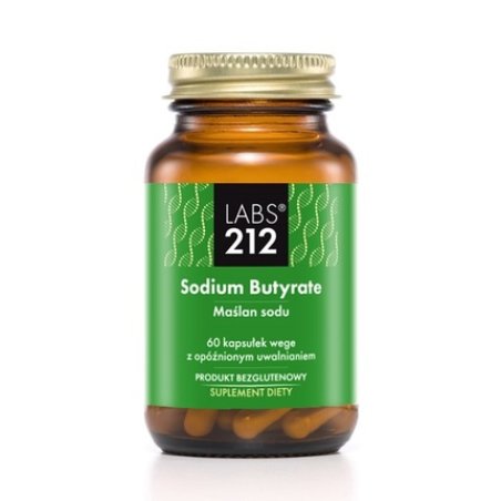 Labs212 Sodium Butyrate Dietary Supplement - 60 Capsules