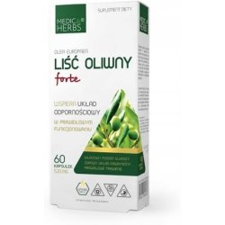 Medica Herbs Olive Leaf Forte 520mg - Immune System Support and Good Digestion