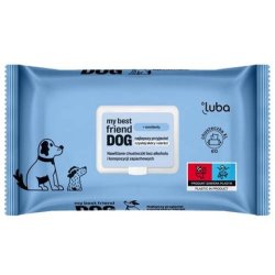 Lubadog Moisturizing Wipes For Cleaning And Protecting Skin And Fur - 60 Pieces