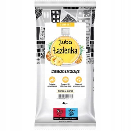 Luba Comfort Scented Cleaning Wipes For Bathroom Tropical Sweetness - 32 Pieces