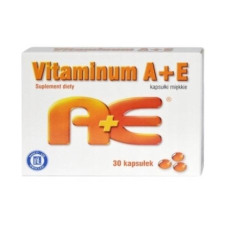 Unit Vitamin A E 2500 IU 100mg Skin Hair 30 Capsules