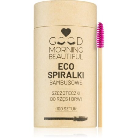 Eco Bamboo Spiral Lash and Brow Brushes - 100 Pieces