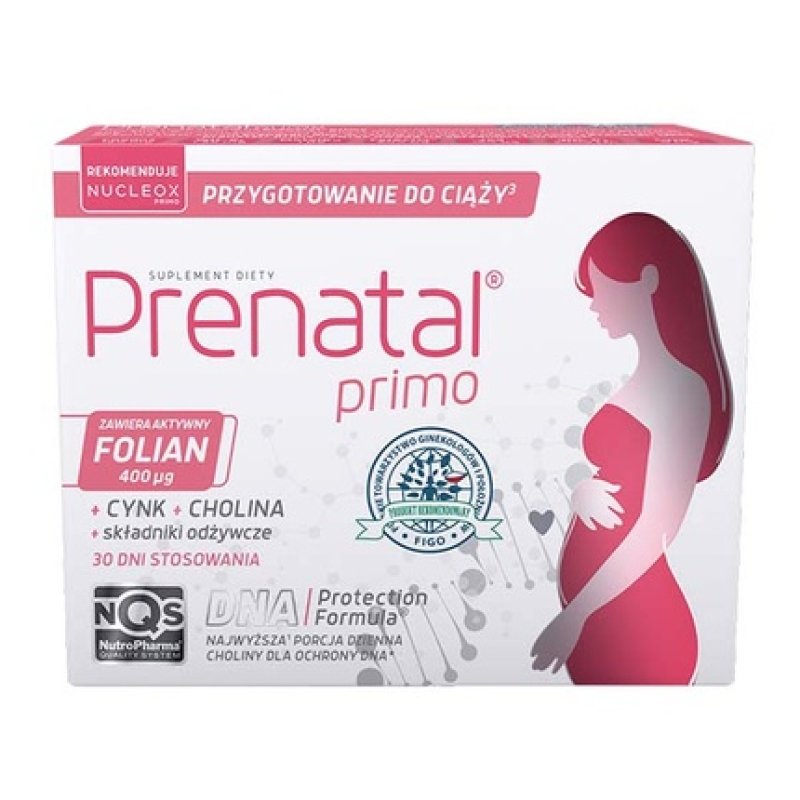 Nutropharma Prenatal Primo 30 Capsules - Essential Prenatal Vitamins For Expecting Mothers