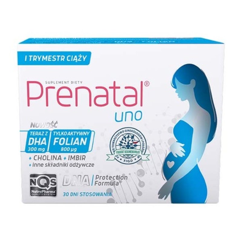 Nutropharma Prenatal Uno 30 Capsules Of Vitamin And Mineral Supplements With Dha