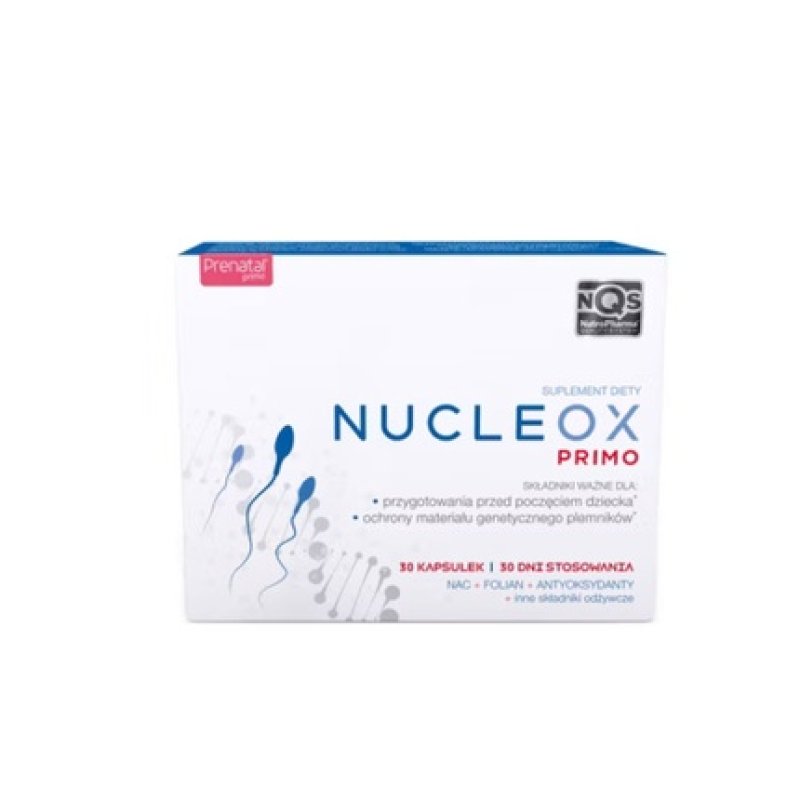 Nucleox Primo 30 Capsules for Men's Fertility and Reproductive Functions