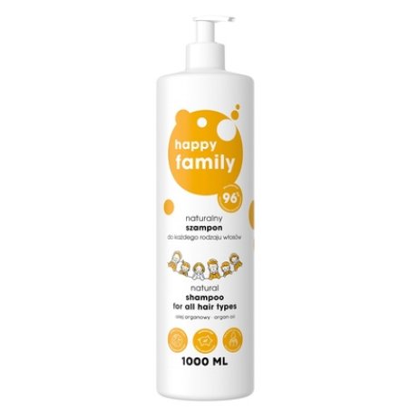 Happy Family Natural Shampoo For All Hair Types 1000ml