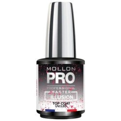 Mollon Pro Mol Master Top Coat Illusion Pink - 12ml