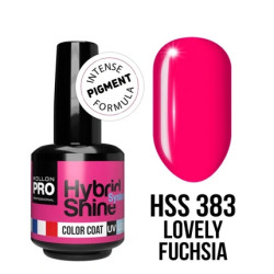 Mollon Pro Mol Hybrid Shine No. 383 Lovely Fuchsia - Semi-Permanent Nail Polish
