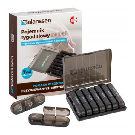 Balanssen Weekly Pill Organizer For 3 Times A Day, 1 Piece