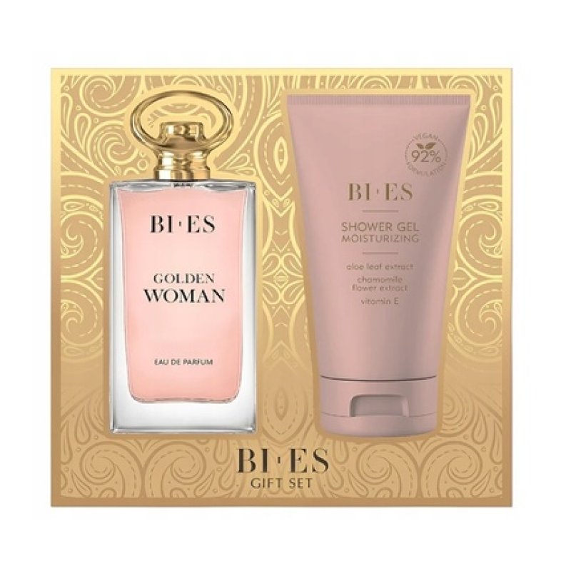 Bi-Es Golden Woman Eau De Parfum Gift Set - 90ml Eau De Parfum & 150ml Shower Gel