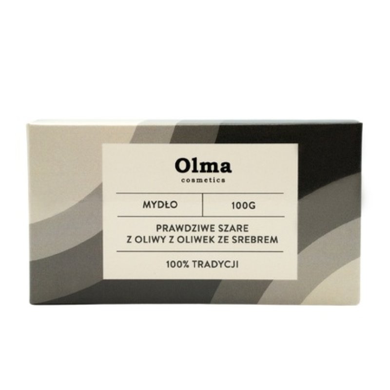Olma Cosmetics Real Gray Soap With Olive Oil And Silver 100g